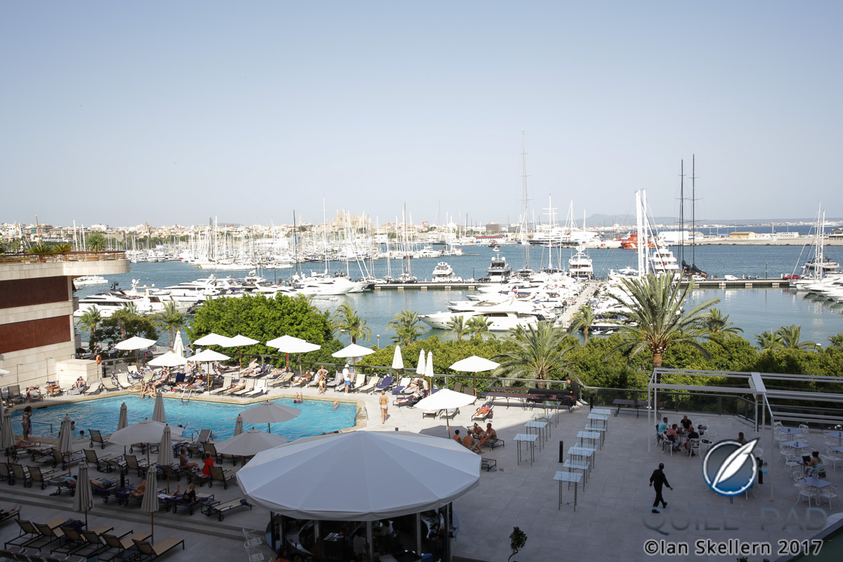 Just a fraction of the expensive yachts in the marina at Palma de Mallorca