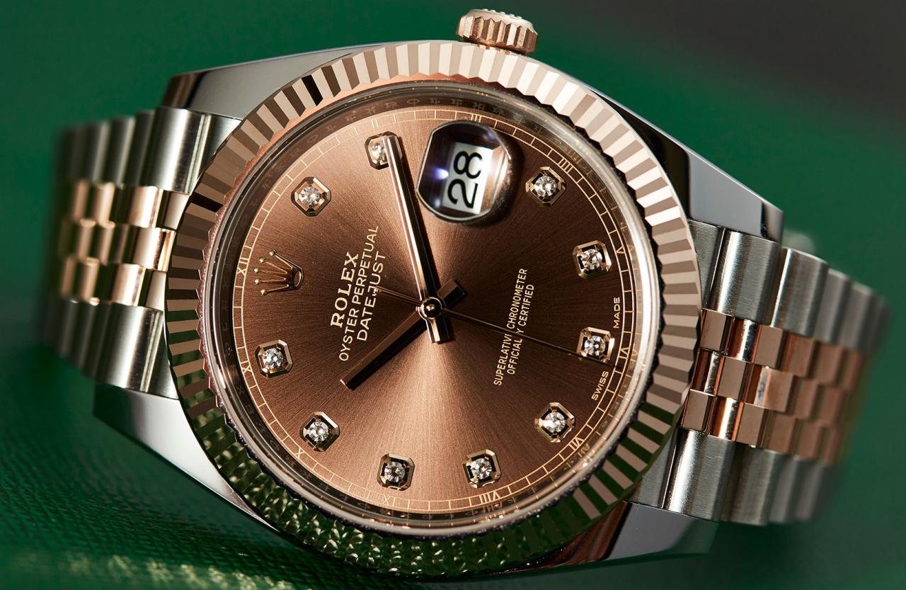 The Oyster Perpetual Datejust 41steel strip watch