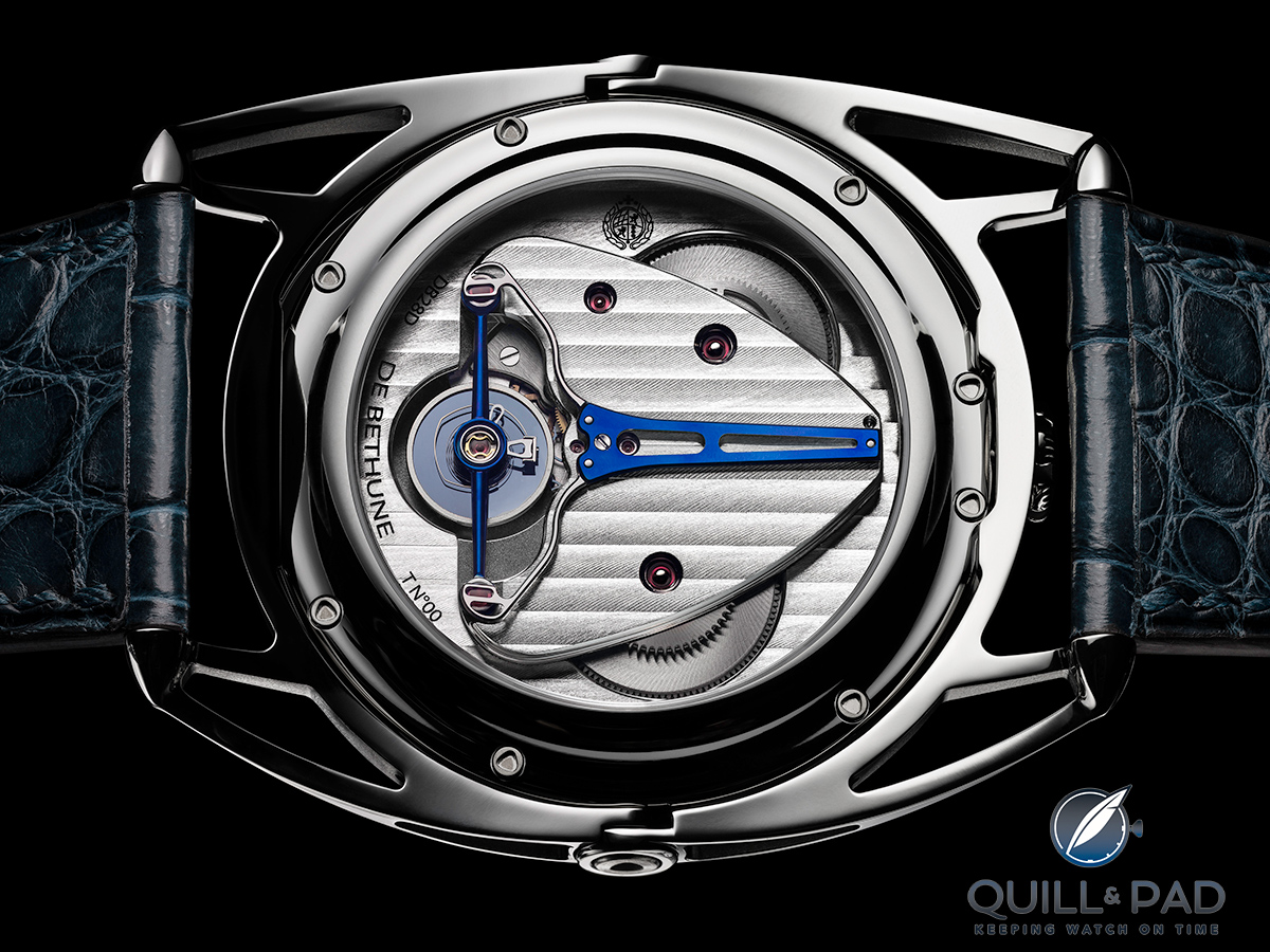 Through the display back of the De Bethune DB28 Digitale