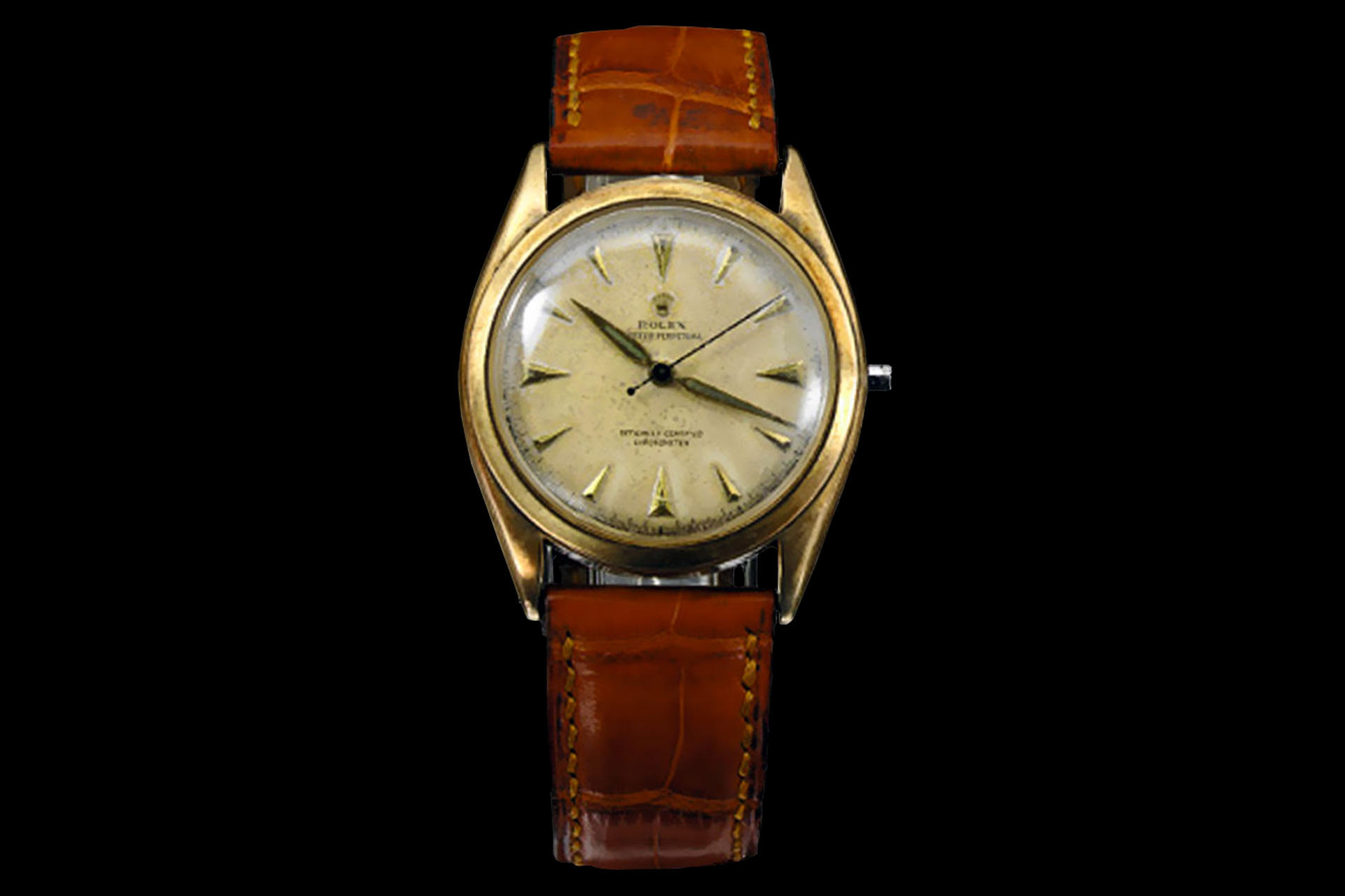 1950s vintage yellow-gold Rolex Oyster Perpetual