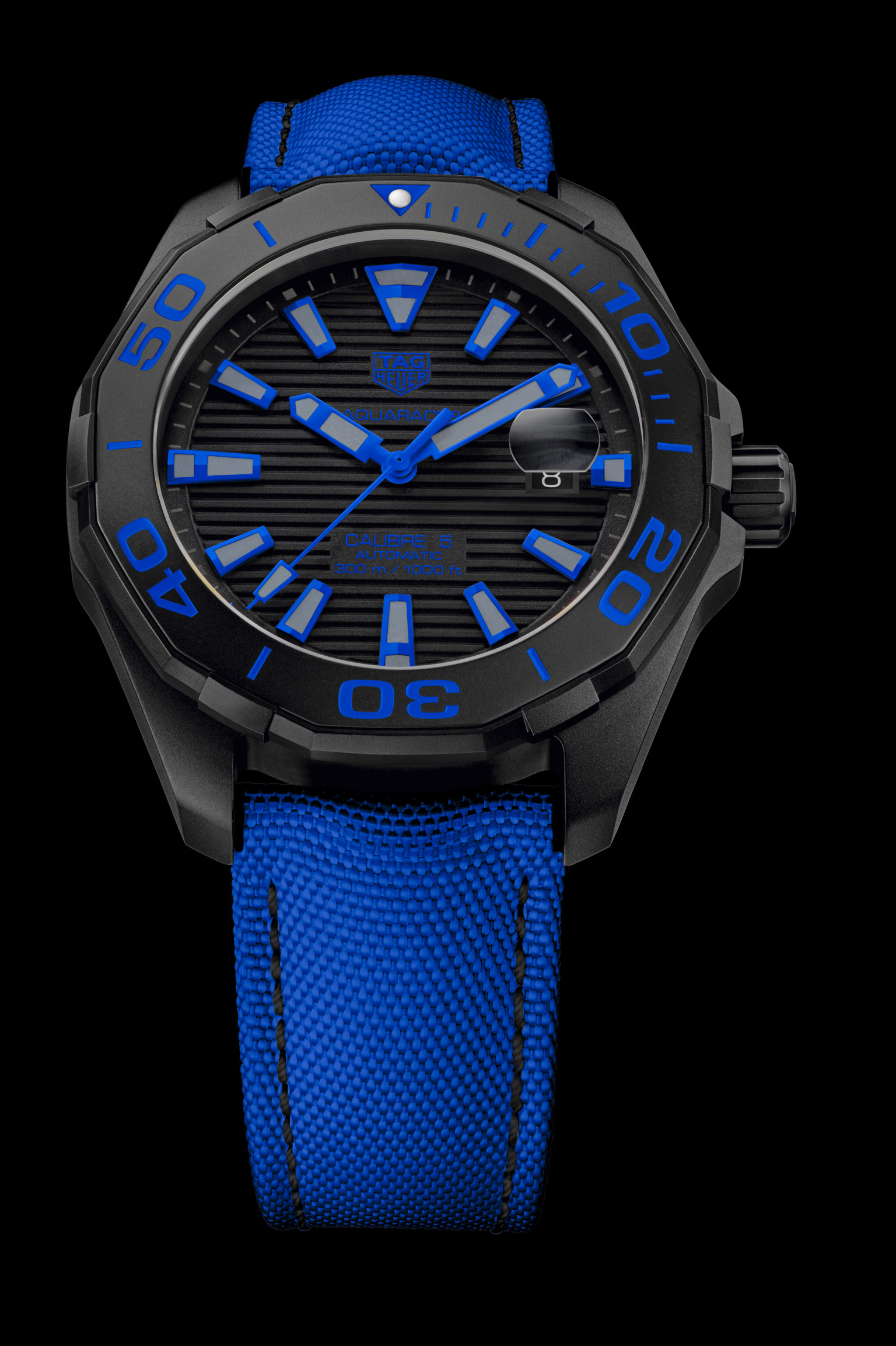 TAG Heuer Aquaracer 300m Titanium WAY208B Blue- Calibre 5