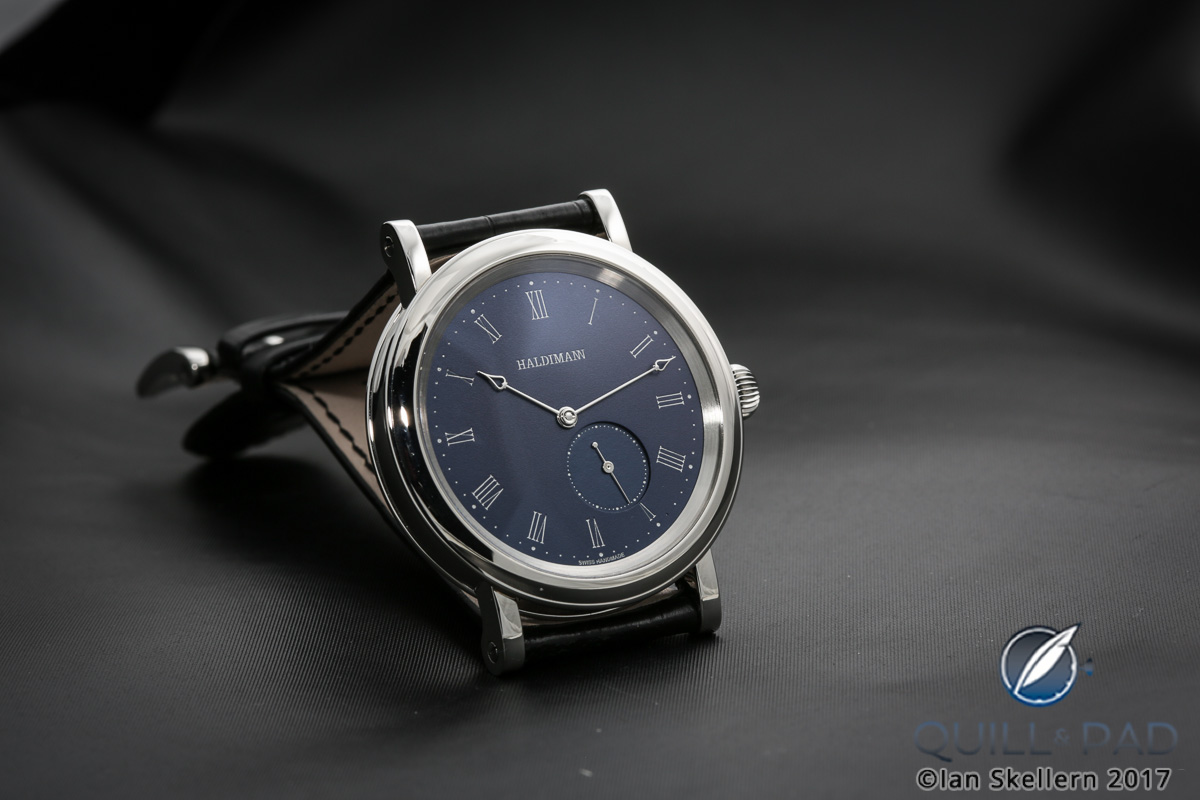 Beat Haldimann H12 with blue dial in stainless steel