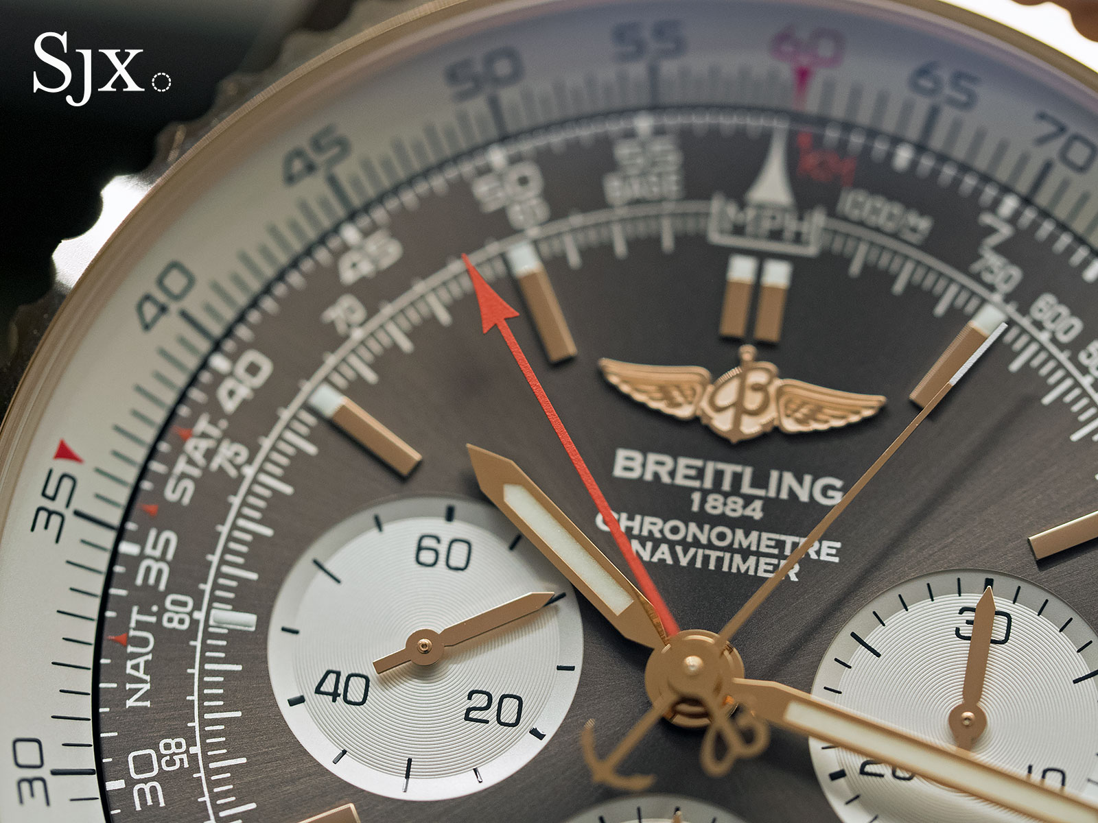 Breitling Navitimer Rattrapante red gold 11