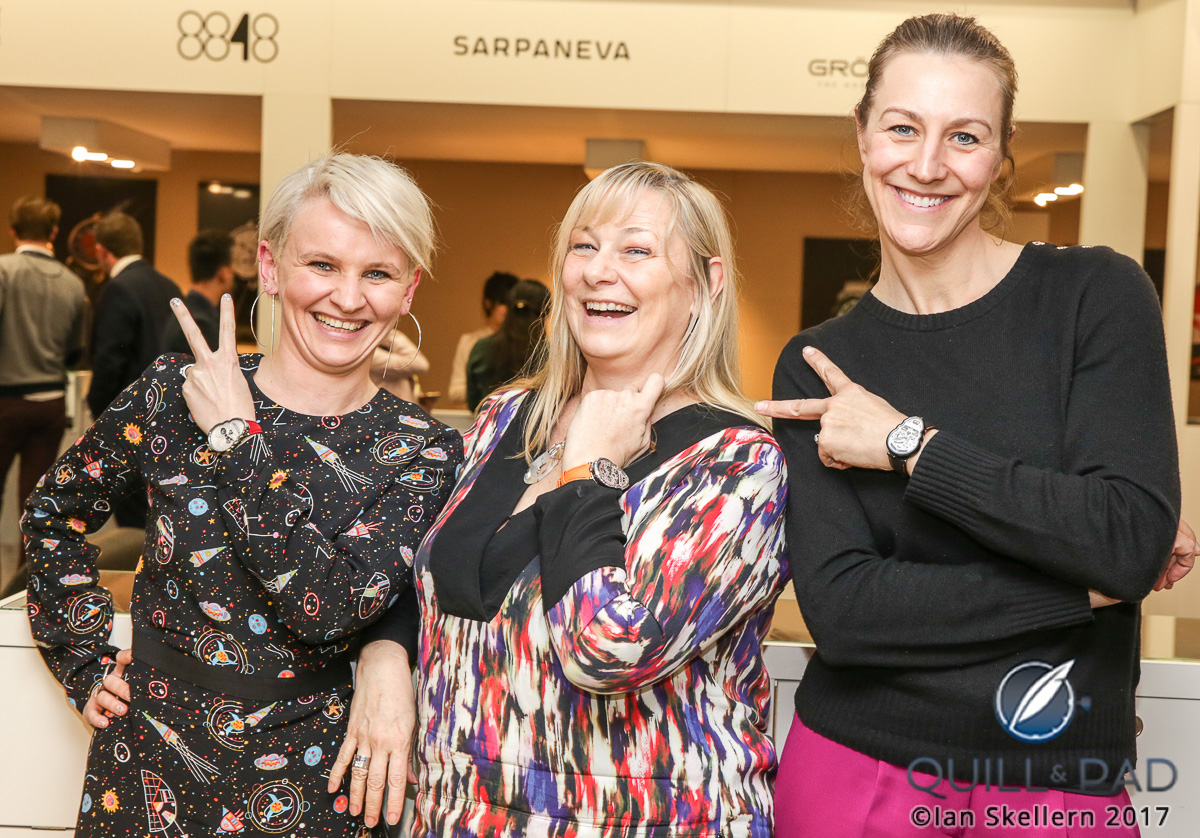 Fiona Krüger, Elizabeth Doerr and Nola Martin at Baslelworld 2017