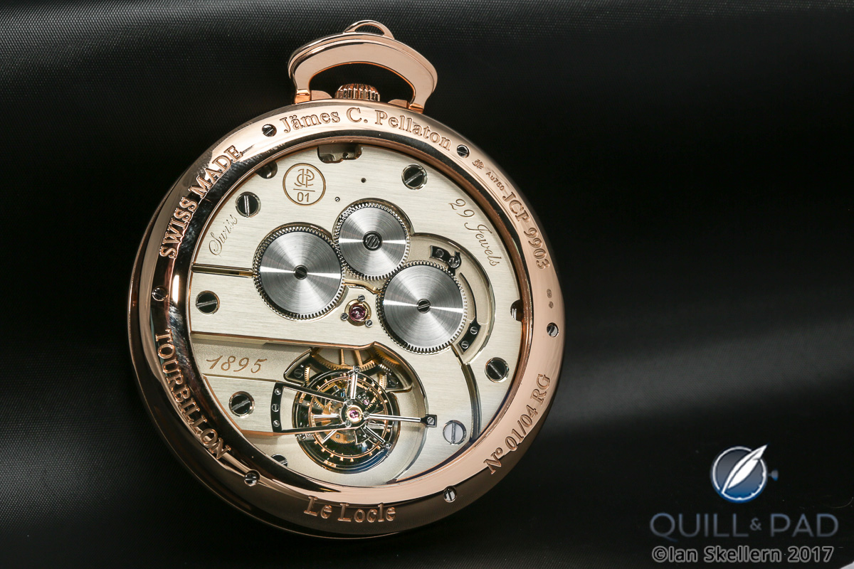 Back of the James Pellaton Marine Chronometer pocket watch