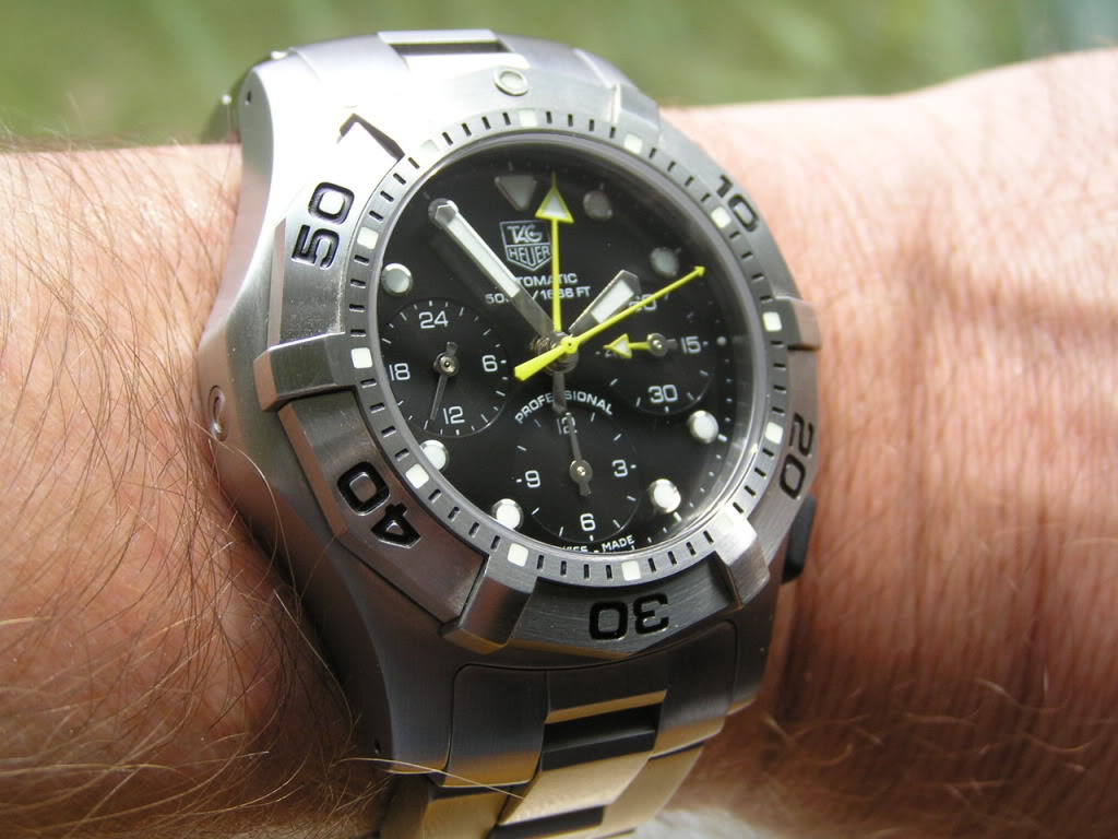 TAG Heuer Aquagraph 500m Diver Swiss Automatic Chronograph CN211A 43mm  Bracelet - The Sutor House