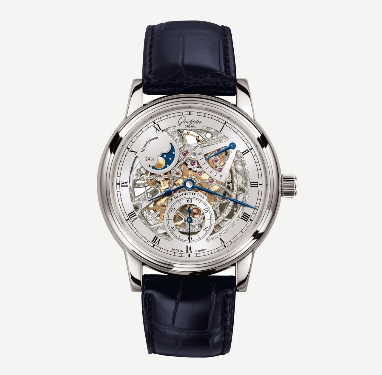 Glashütte Original Senator Moon Phase Skeletonized Edition  wristwatch