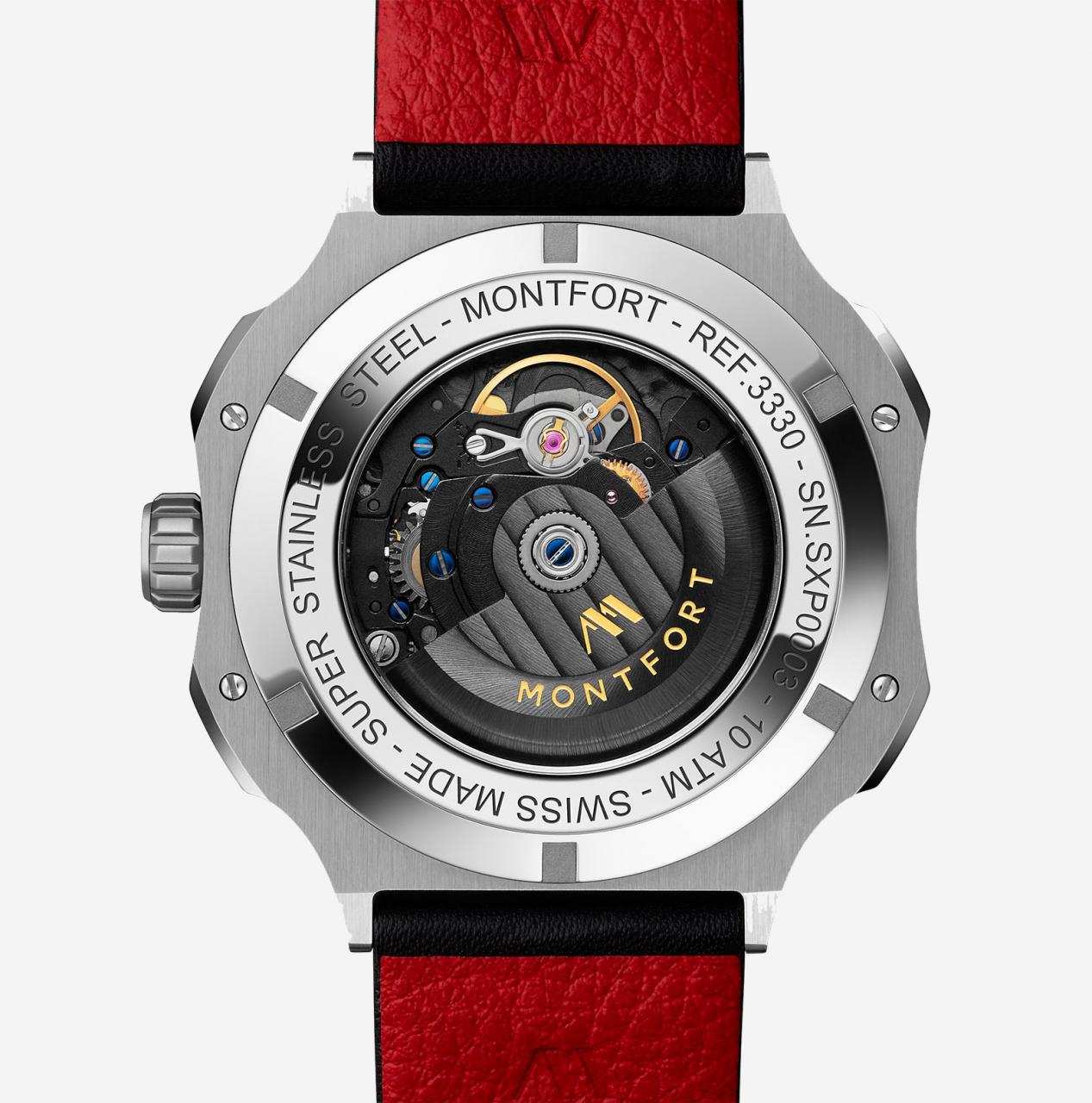 Montfront Strata watch 3D printed dial watch