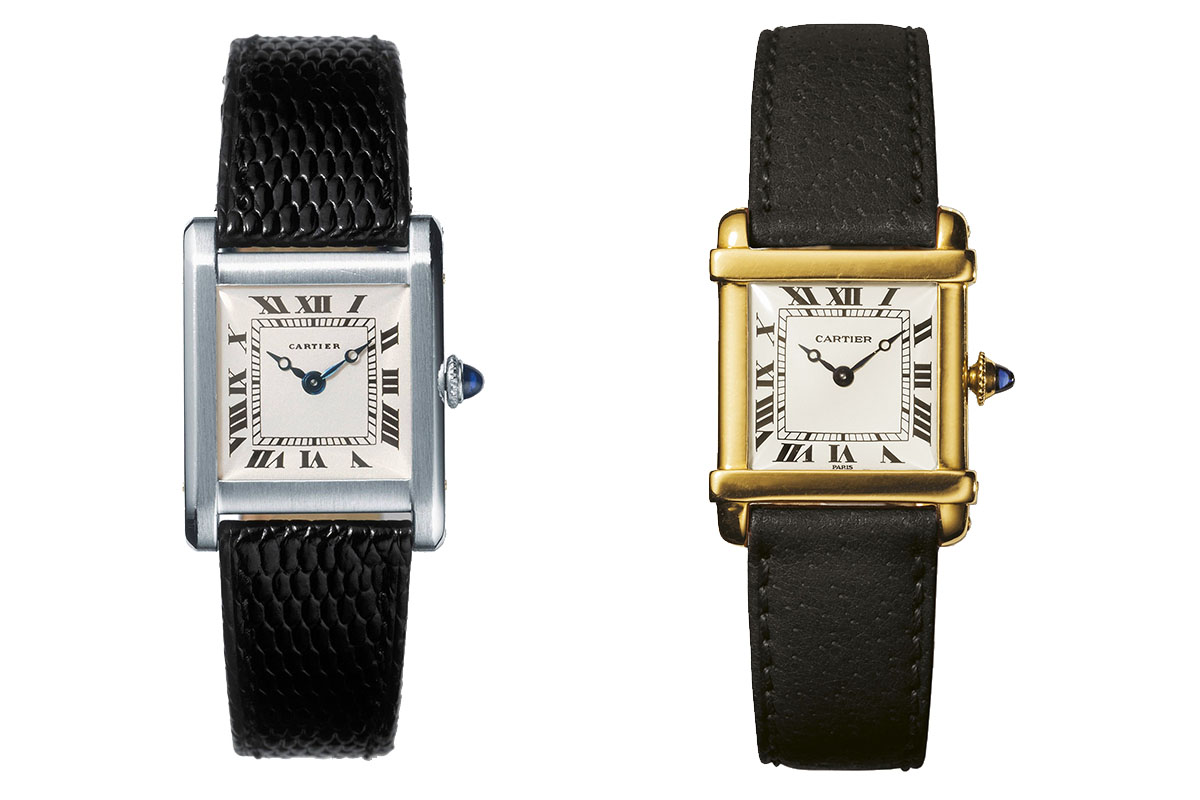 Cartier vintage Tank Chinoise and normale