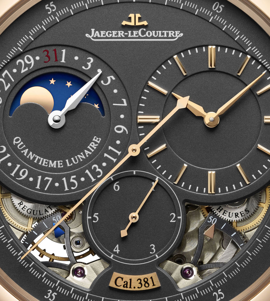 Jaeger-LeCoultre Duomètre Watches With Magnetite Grey Dials Watch  
